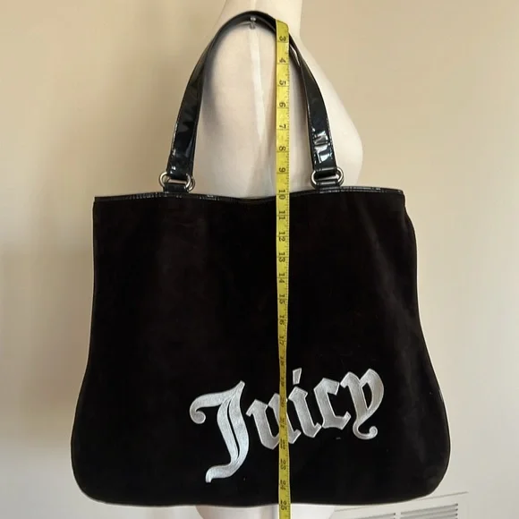 Juicy Brown Velvet Tote - Picture 12 of 13